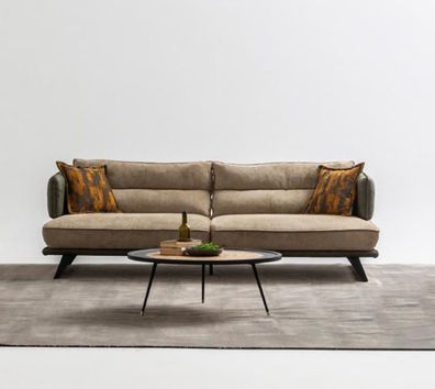 Modern Sofa 3 Sitzer Hochwertig Polster Sofas Design Textil neu stilvoll