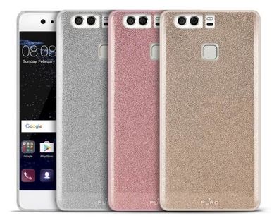 Puro Shine Glitzer Cover TPU SchutzHülle HardCase Tasche Schale für Huawei P10