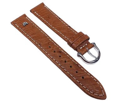 Maurice Lacroix Uhrenarmband Leder echt Strauß braun 22625S