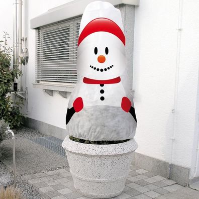 NOOR® Pflanzenwinterschutz Vlieshaube Schneemann 130 x 160 cm