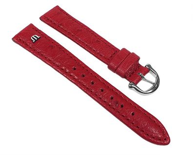 Maurice Lacroix Uhrenarmband Straußenleder Band Rot 22631S