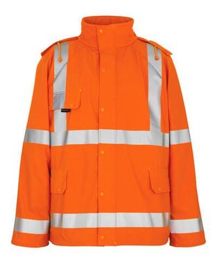 Regenjacke Mascotâ® Feldbach, Hi-vis Orange, Gr. M, 50101-814-14 Mascot SAFE AQUA