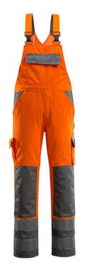 Latzhose mit Knietaschen Mascotâ® Barras, Hi-vis Orange/Anthrazit, Gr. 82C58, 07169-8