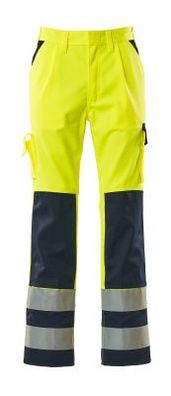 Hose mit Knietaschen Mascotâ® Olinda, Hi-vis Gelb/Marine, Gr. 82C51, 07179-470-171 Ma