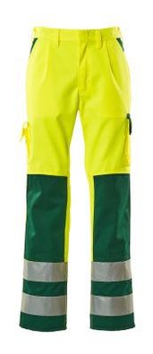 Hose mit Knietaschen Mascotâ® Olinda, Hi-vis Gelb/Grén, Gr. 82C46, 07179-470-1703 Mas