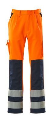 Hose mit Knietaschen Mascotâ® Olinda, Hi-vis Orange/Marine, Gr. 82C48, 07179-860-141