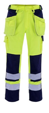 Hose mit Hängetaschen Mascotâ® Almas, Hi-vis Gelb/Marine, Gr. 82C45, 09131-470-171 Ma