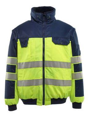 Pilotjacke Mascotâ® Livigno, Hi-vis Gelb/Marine, Gr. 5XL, 00920-660-171 Mascot SAFE I