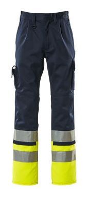 Hose mit Knietaschen Mascotâ® Patos, Marine/Hi-vis Gelb, Gr. 82C49, 12379-430-0117 Ma