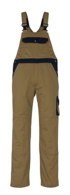 Latzhose mit Knietaschen Mascotâ® Milano, Khaki/Marine, Gr. 82C64, 00969-430-51 Masco