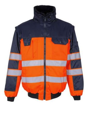 Pilotjacke Mascotâ® Livigno, Hi-vis Orange/Marine, Gr. 4XL, 00920-660-141 Mascot SAFE