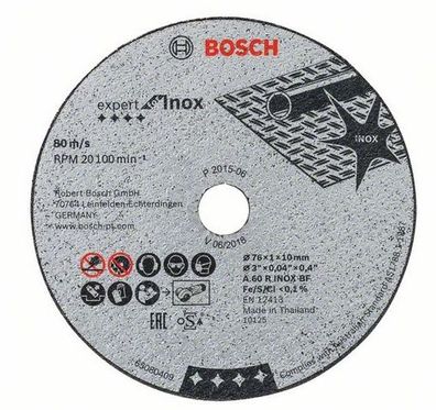 Bosch 2608601520 Bosch TS 76x1x10mm Expert for Inox,5 Stk