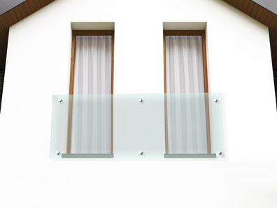 Glaszentrum Hagen - 200x90cm 13.14mm - Französische Balkon - Fensterbrüstung