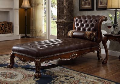 Chaiselongues Chesterfield Liege Ottomane Chaise Sofa Couch Chesterfield Polster