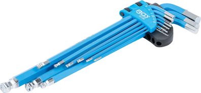 Winkelschlüssel-Satz | extra lang | Innensechskant / Innensechskant mit Kugelkopf