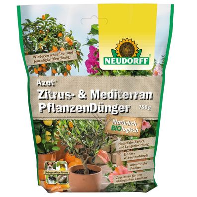 NEUDORFF® Azet® Zitrus-. und Mediterran PflanzenDünger BIO logisch 750 g