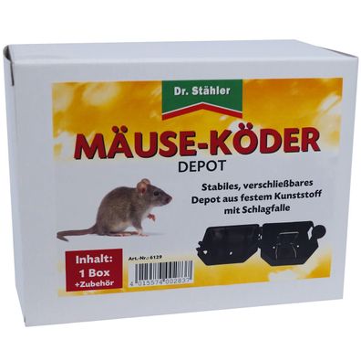 Dr. Stähler MÄUSE-KÖDER DEPOT mit Schlagfalle