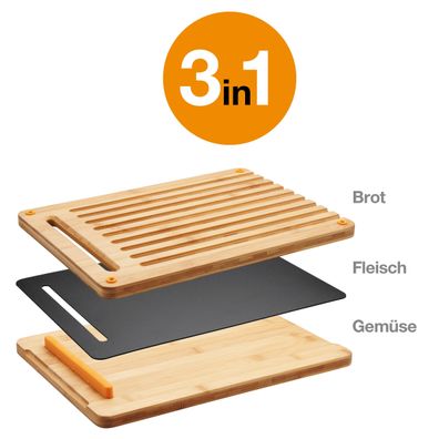 Fiskars® Functional Form™ Schneidstation Bambus 3-teilig