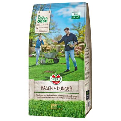 Sperli Rasensamen & Rasendünger - 1 kg für ca. 25 m²