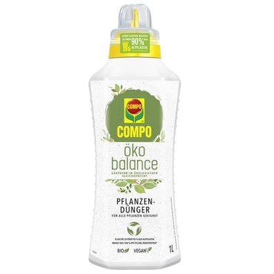 COMPO öko balance Pflanzendünger für alle Pflanzen - 1 Liter