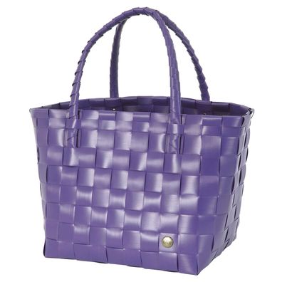 HANDED BY Shopper Paris DARK Violett lila Tasche Korb Schulter Hand Einkaufs