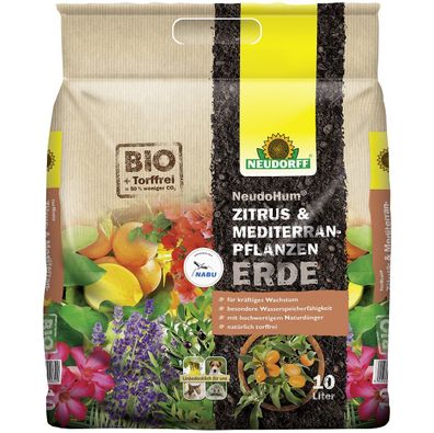 Neudorff® NeudoHum® BIO Mediterranpflanzen & Palmen Erde 10 Liter torffrei