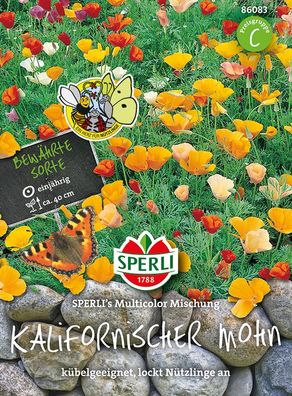 Sperli Goldmohn Kalifornischer Mohn SPERLI´s Multicolor Mischung - Blumensamen