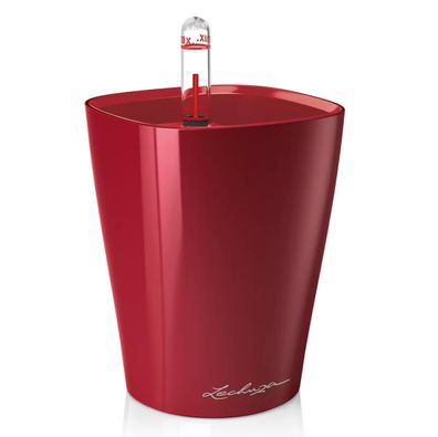 LECHUZA® Pflanzgefäße MINI-DELTINI Scarlet rot hochglänzend All-in-One