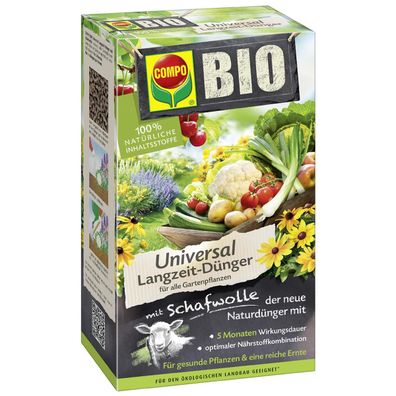 COMPO BIO Universal Langzeit-Dünger mit Schafwolle 2 kg