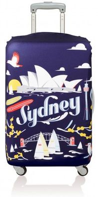 LOQI Urban SYDNEY Australien Kofferbezug Luggage Cover Koffer Schutz Hülle dehn