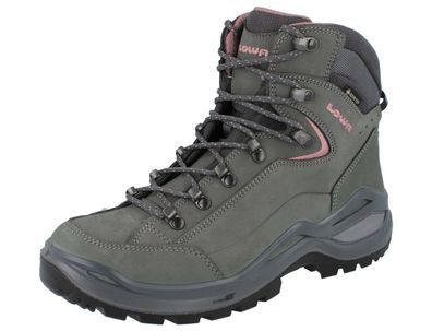 LOWA Renegade EVO GTX Damen Wanderstiefel Wanderschuhe Trekkingschuhe grau Nubuk