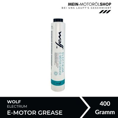 Wolf Electrum E-Motor Grease Lithium Schmierfett für E-Motorenlager 400 Gramm