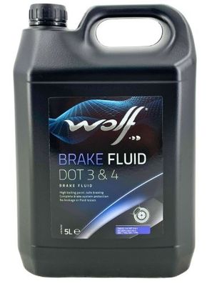 Wolf Brake Fluid DOT 3 & 4 5 Liter
