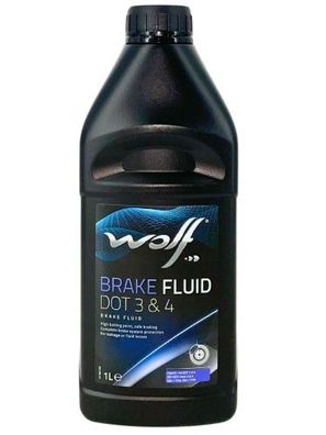 Wolf Brake Fluid DOT 3 & 4 1 Liter