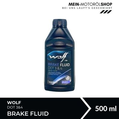 Wolf Brake Fluid DOT 3 & 4 500 ML