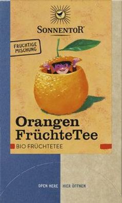 Sonnentor 3x Orangen FrüchteTee, Doppelkammerbeutel 32,4g