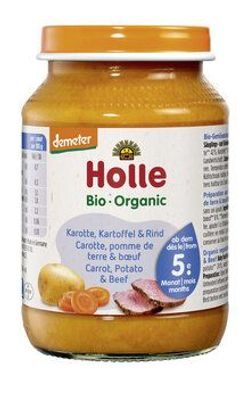 Holle 6x Karotte, Kartoffel & Rind 190g