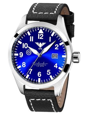 KHS Herrenuhr Airleader Automatik Schwarz/Blau Airsablu. LBB