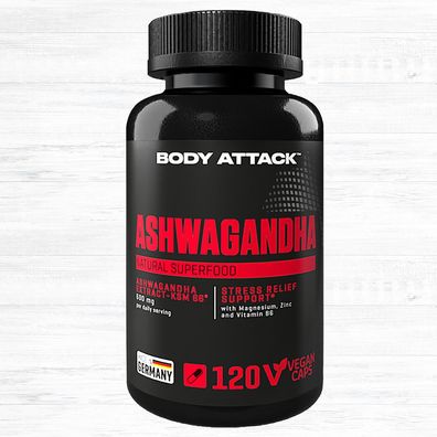 Body Attack Ashwagandha - 120 Kapseln