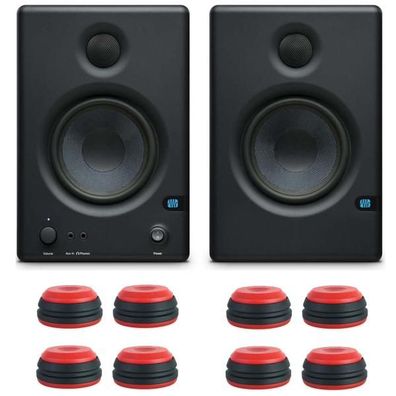 Presonus Eris 4.5 mit Schwingungsdämpfer in Rot