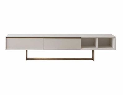 Beiges Stilvolles Sideboard Wohnzimmer Designer Kommode Luxus Möbel