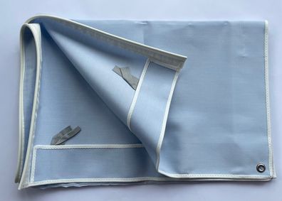 Fenster Markise ca 180x75 cm Hellblau Streifen OHNE Gestänge 261322Lg NEU