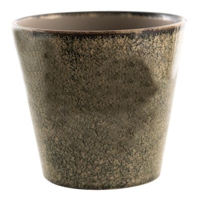 Clayre & Eef Blumentopf Ø 17x16 cm Grün Keramik (Gr. Ø 17x16 cm)