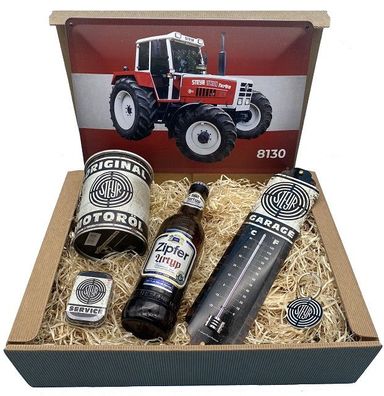 Geschenkbox Steyr Traktor 8130 Bier Box S4