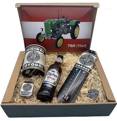 Geschenkbox Steyr Traktor T80 15er Bier Box S4