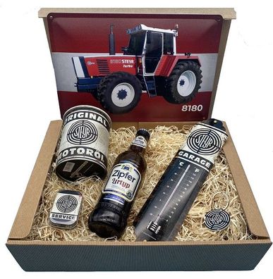 Geschenkbox Steyr Traktor 8180 Bier Box S5