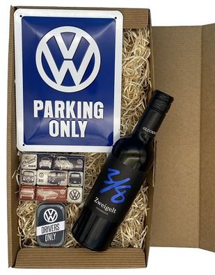 Geschenkbox VW Parking Only Wein Box S4