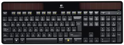 Logitech K750 Kabellose Tastatur, Solarbetrieben, 2.4 GHz Verbindung via Unifying