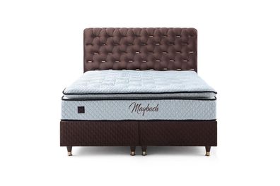 Braunes Doppelbett Designer Rechteckiges Luxuriöses Schlafzimmer Bett