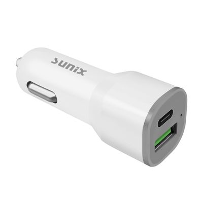 Sunix KFZ PD QC 3.0 36W Auto Ladegerät 1x USB 1x Typ-C Port Zigarettenanzünder